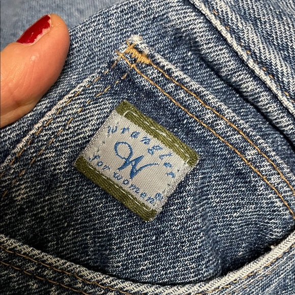 Vintage 90s wrangler ultra high rise relaxed leg Blue women’s Jeans- so cool - Picture 2 of 9
